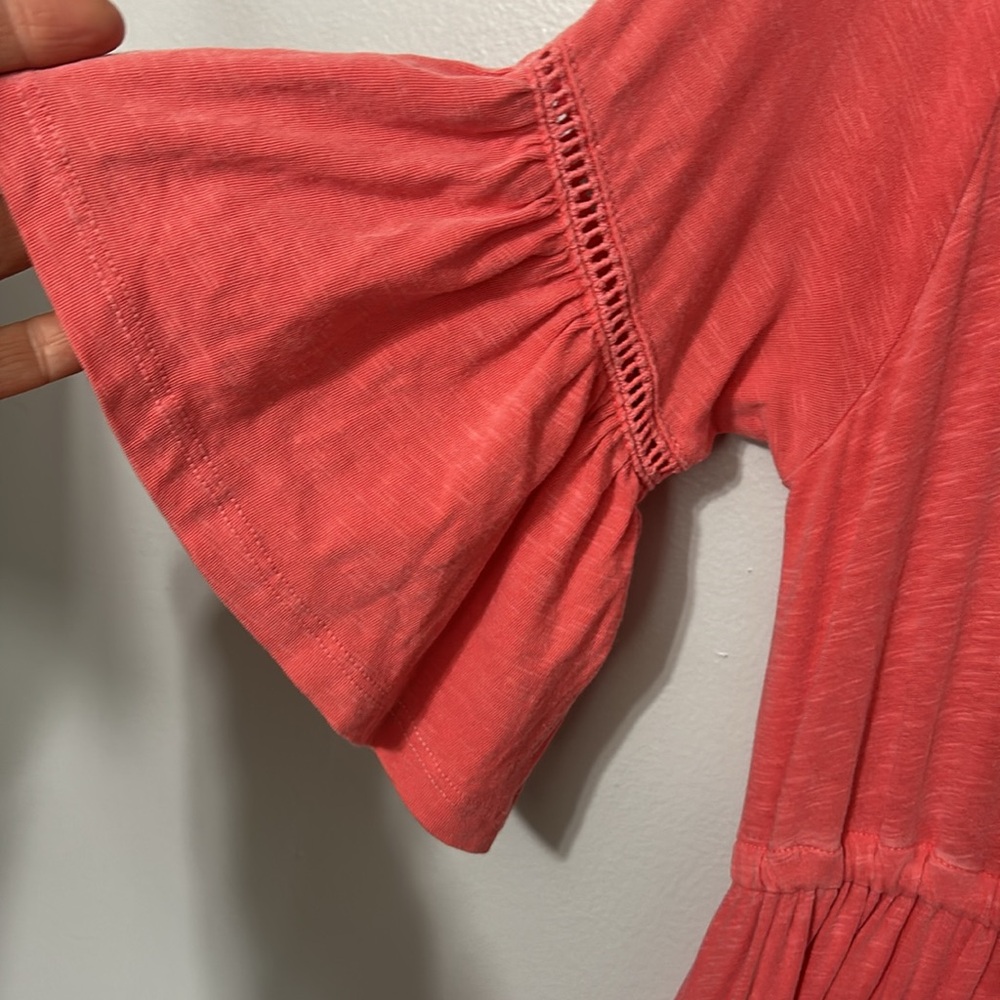 Sundry Coral Colored Tiered Maxi Dress Size 2 - Medium - Picture 4 of 9